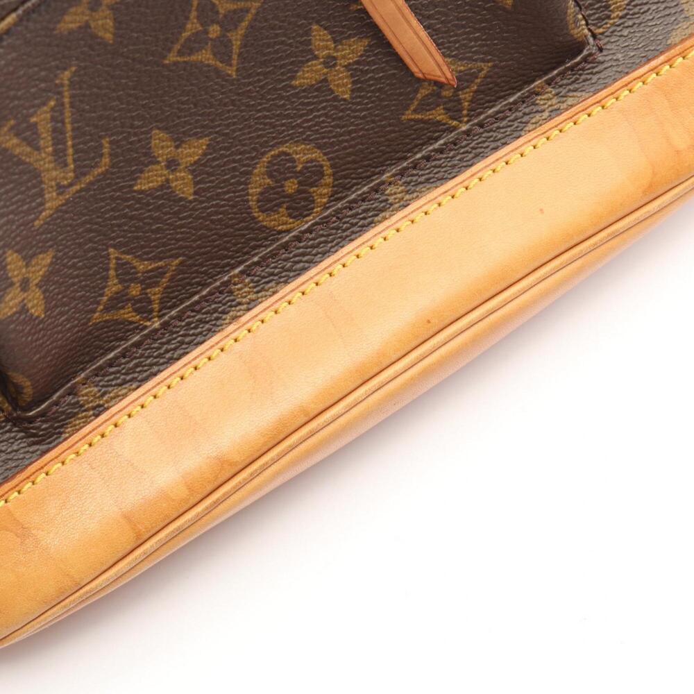 LOUIS VUITTON Brown Monogram Leather Backpack - Picture 9 of 12